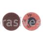 Merit Abrasives 08834166286 3" Merit A/O Very Fine Type 1 Quick Change Buffing Discs with Locking Attachment