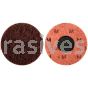 Merit Abrasives 08834166308 3" Merit A/O Medium Type 3 Buffing Discs with Quick Change Locking Attachment