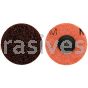 1-1/2" Merit A/O Medium Type 3 Quick Change Buffing Discs