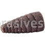 1 x 2 x 3/16 60 Grit Merit A/O Full-Tapered Spiral Rolls