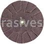 4" 60 1/4-20 Merit Aluminum Oxide Overlap Slotted Discs (2/Set)