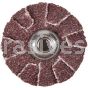Merit Abrasives 08834184346 1" Overlap Slotted Discs 60 Grit Merit Aluminum Oxide 8-32 Eyelet