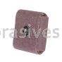 2 x 2 x 3/4 /80 /1/4-20 /Merit Aluminum Oxide Resin /Square Pads