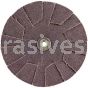 4 /120 /1/4-20 /Merit Aluminum Oxide /Overlap Slotted Discs (2/Set)