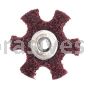 Merit Abrasives 08834185678 3 x 1/4-20 A/O Medium Surface Preparation Stars Type GD 1/4-20 Eyelet
