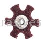 Merit Abrasives 08834185927 2 x 1/4-20 A/O Medium Merit Type GD Surface Preparation Stars 1/4-20 Eyelet