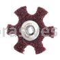 Merit Abrasives 08834185933 4 x 1/4-20 A/O Medium Merit Type GD Stars Surface Preparation Stars