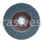 4-1/2 x 5/8-11 24 Grit Merit Type 29 Aluminum Plate Zirc Flap Discs