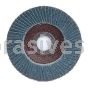 4-1/2 x 5/8-11 80 Grit Merit Type 29 Aluminum Plate Zirc Flap Discs