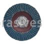 4-1/2 x 5/8-11 80 Grit Merit Type 27 High Density Zirc Powerflex Flap Discs
