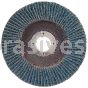 5 x 7/8 60 Grit Merit Metal Type 27 Zirc Powerflex Flap Discs