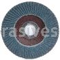 4-1/2 x 7/8 40 Grit Merit Type 27 Zirc Powerflex Flap Discs