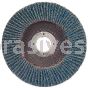 4-1/2 x 7/8 60 Merit Type 27 High Density Fiberglass Plate Zirc Powerflex Flap Discs