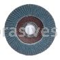 4-1/2 x 5/8-11 60 Grit Merit Type 27 Alo Powerflex Flap Discs