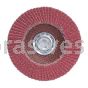 4-1/2 x 7/8 100 Grit Merit Ultra Ceramic Plus Type 29 R981 Powerflex Flap Discs