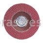 4-1/2 x 7/8 120 Grit Merit Ultra Ceramic Plus Type 29 R981 Powerflex Flap Discs