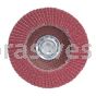 5 x 5/8-11 36 Grit Merit Ultra Ceramic Plus Type 29 R981 Powerflex Flap Discs