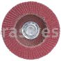7 x 5/8-11 40 Grit Merit Ultra Ceramic Plus Type 29 R981 Powerflex Flap Discs