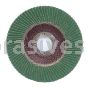 4-1/2 x 7/8 100 Grit Merit Premium Zirconia Plus Type 29 R801 Flap Disc