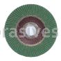 7 x 7/8 100 Grit Merit Premium Zirconia Plus Type 29 R801 Powerflex Flap Discs