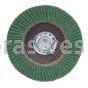 4 X 3/8-24 40 Grit Merit Premium Zirconia Plus Type 29 R801 Powerflex Flap Discs