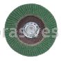 5 x 5/8-11 40 Grit Merit Premium Zirconia Plus Type 29 R801 Powerflex Flap Discs
