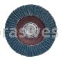 7 x 5/8-11 80 Grit Merit Type 27 High Density Zirc Powerflex Flap Discs