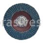 4-1/2 x 5/8-11 120 Grit Merit Type 27 High Density Zirc Powerflex Flap Discs