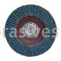 4-1/2 x 5/8-11 24 Grit Merit Type 27 High Density Zirc Powerflex Flap Discs