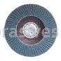 4-1/2 x 5/8-11 36 Grit Merit Type 27 Zirc Powerflex Flap Discs
