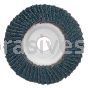 4 x 5/8 60 Grit Merit Type 29 Aluminum Plate Zirc Powerflex Flap Discs