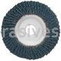 4 x 5/8 36 Grit Merit Type 29 Zirc Powerflex Flap Discs