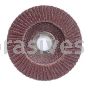 4-1/2 x 7/8 60 Merit Type 29 Fiberglass Plate Alo Powerflex Flap Discs