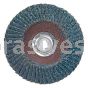 5 x 5/8-11 120 Grit Merit Type 29 Zirc Powerflex Flap Discs