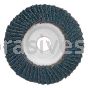 4 x 5/8 24 Merit Type 29 Aluminum Plate Zirc Powerflex Flap Discs