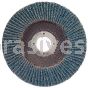 7 x 7/8 80 Grit Merit Type 27 High Density Zirc Powerflex Flap Discs