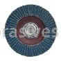 4-1/2 x 5/8-11 40 Grit Merit Type 27-High Density Zirc Powerflex Flap Discs