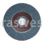 5 x 7/8 120 Merit Type 27 Fiberglass Plate Zirc Powerflex Flap Discs