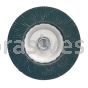 4-1/2 x 5/8-11 120 Grit Merit Type 27 Aluminum Plate Zirc Flap Discs