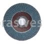 5 x 5/8-11 40 Merit Type 27 Fiberglass Plate Alo Powerflex Flap Discs