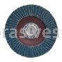4-1/2 x 5/8-11 36 Grit Merit Type 27 High Density Zirc Powerflex Flap Discs