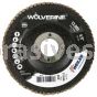 Weiler 31344 - 4-1/2" 40Z 7/8" A.H. Wolverine Abrasive Flap Disc Angled Phenolic Backing - 012382313449