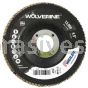 Weiler 31345 - 4-1/2" 60Z 7/8" A.H. Wolverine Abrasive Flap Disc Angled Phenolic Backing - 012382313456