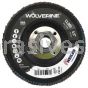 Weiler 31353 - 4-1/2" , 120Z, 5/8"-11 A.H., Vortec Pro Abrasive Flap Disc, Angled, Phenolic Backing - 012382313531