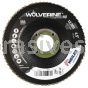 Weiler 31387 - 4-1/2" 40Z 7/8" A.H. Wolverine HD Abrasive Flap Disc Flat Phenolic Backing - 012382313876