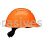 3M&trade; 7100240008 SecureFit&trade; Hard Hat H-706SFV-UV Orange Vented 4-Pt Pressure Diffusion Ratchet Suspension W/ UVicator