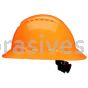 3M&trade; 7100240023 SecureFit&trade; Full Brim Hard Hat H-807SFV-UV Hi-Vis Orange 4-Pt Pressure Diffusion Ratchet Suspension Vented w/Uvicator