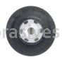Norton 63642503000 5" Medium Rubber Air-Cooled No-Nose Back-up Pads