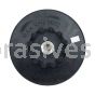 Norton 63642543245 7" Medium  Rubber Smooth Face / Speed Change Back-up Pads