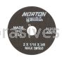 Norton 2 x 1/16 x 3/8 Gemini Free Cut D Sides Reinforced Type 01 Straight Wheels